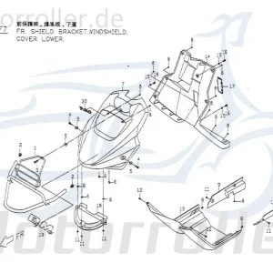 Sonderaktion Seitenverkleidung links unten Verkleidung P1626300000