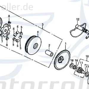 Neuheit Fliehkraftrolle Reglerrolle 16x13 10,5g GZ 2T 50cc 2212