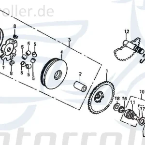 Adly Nockenplatte Nockenscheibe 50ccm 2Takt 22131-SE5-0002 Reglerplatte Nockenscheibensteuerung Minarelli liegend Scooter Ersatzteil Nur Heute