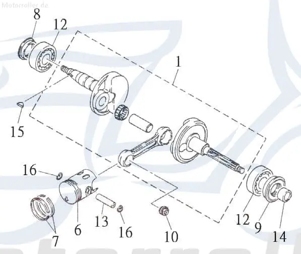Bestpreis Simmerring Kurbelwelle links 20x30x6 15213G02F000