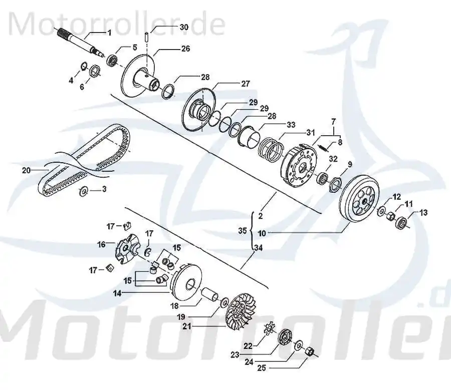 Sale Getriebeeingangswelle Welle-Getriebe 24201B09F000