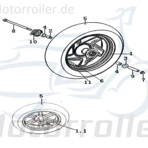 Radachse v. M12 x 1,25 224 44004G4CT000 Heißes Angebot