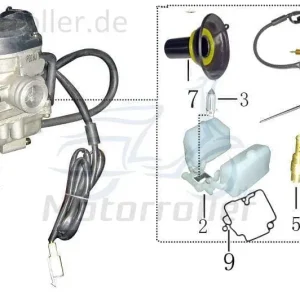 Saisonangebot Buchse 17x24mm Baotian BT49QT 9S3 Hülse Roller 50ccm 4Takt Distanzhülse Lagerbuchse Distanz-Hülse Distanzbuchse Passhülse Passbuchse