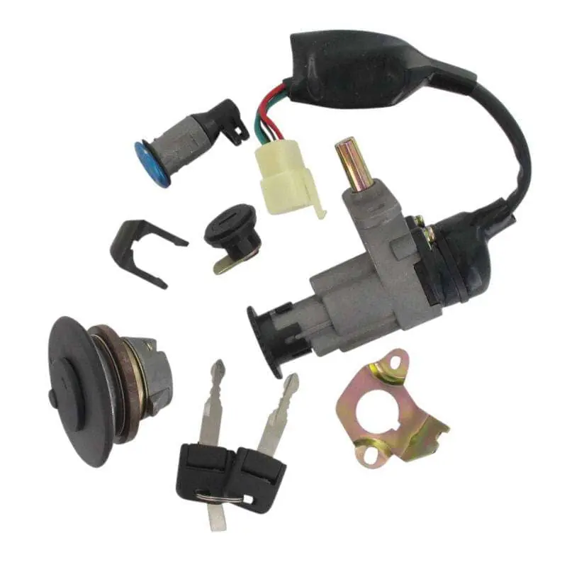 Adly Schlosssatz Scoody 50 2 Zündschloss Roller 50ccm 2Takt Tankverschluss Tank-Verschluss Tank-Deckel Schloss-Set Zünd-Schloss Scooter Markenprodukt