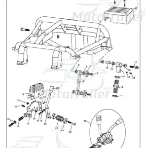 PGO Bugrider 200 Schraube Buggy 200ccm 4Takt FIG.-E10-NO.-08 M8x16mm Bundschraube Maschinenschraube Flanschschraube Flansch-Schraube Sale