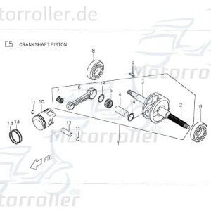 Ventildeckelabdeckung 50ccm 4Takt Baotian 101101-139QMA-0000 50ccm-4Takt Scooter BT49QT-12C1 Rebel 50 BT49QT-12C2 Moped Ersatzteil Rabatt