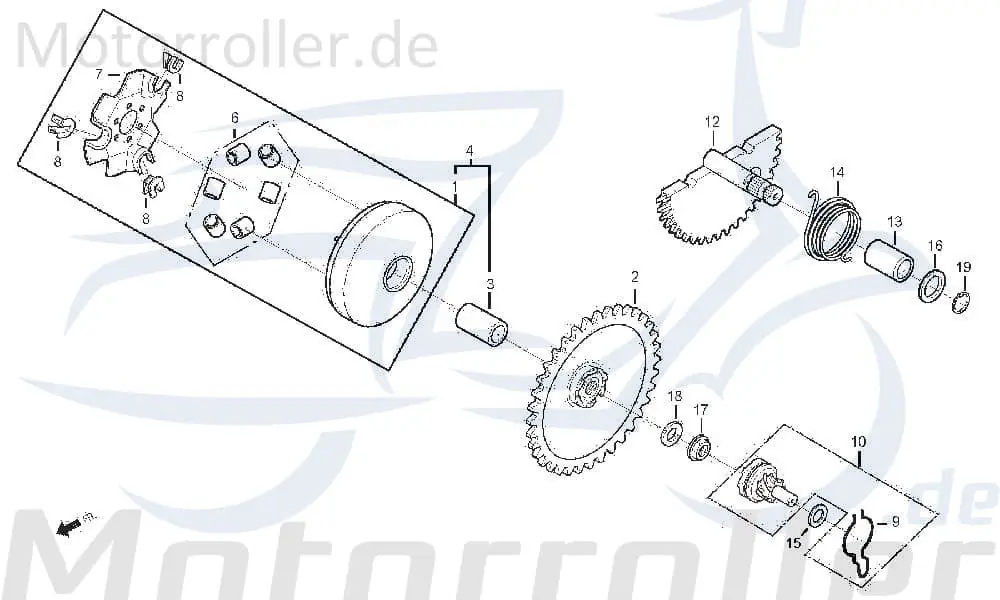 Feder Masseausgleich 28281-SE5-6020-M1 Angebot