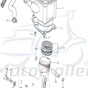 Kolben Adly ATV 150 Sport Piston Motorkolben 150ccm 4Takt 150ccm-4Takt Quad ATV 150 Crossroad UTV Ersatzteil Service Inpektion Preisknaller