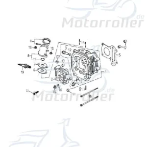 Adly ATV 150 Crossover Zylinderkopf 150ccm 4Takt 12201-197-0A0 Zylinder-Kopf Zylinder-Deckel Zylinderdeckel Zylinder-Head 150ccm-4Takt Highlight