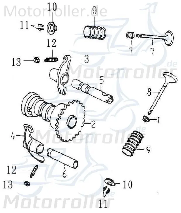 Preis Gesenkt Einlassventil Adly ATV 150 Sport Motorventil 150ccm 4Takt Motor-Ventil Einlass-Ventil Ventil-Einlass Zylinderkopfventil 150ccm-4Takt