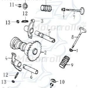 Auslassventil Adly ATV 150 Sport Motorventil 150ccm 4Takt Abgasventil Motor-Ventil Auslass-Ventil Abgas-Ventil 150ccm-4Takt Quad UTV Neuheit