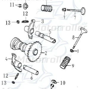 Nockenwelle Adly ATV 150 Sport Kipphebelwelle 150ccm 4Takt Nocken-Welle Steuerwelle Qualitäts-Nockenwelle Standard-Nockenwelle Quad UTV Direkt Vom Hersteller