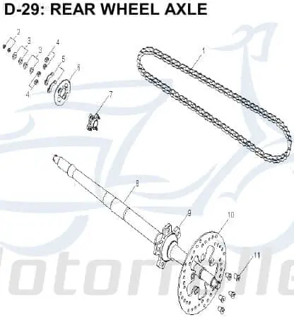 Kettenrad Zahnrad 41202-131-000 Ausverkauf