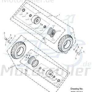 Versand Am Gleichen Tag Vorderrad komplett Vorder-Rad 42700-182-001