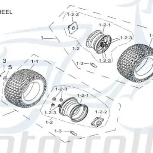 Abverkauf AEON Hinterradbaugruppe Hinterrad-Baugruppe 42800-156-00S