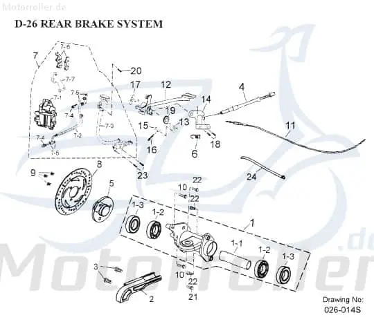 Mega-Angebot Bremshebel Heckbremse Handbremshebel 43456-204-000