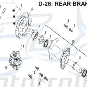 Bremssattel Bremszange 45000-131-00K Beliebt