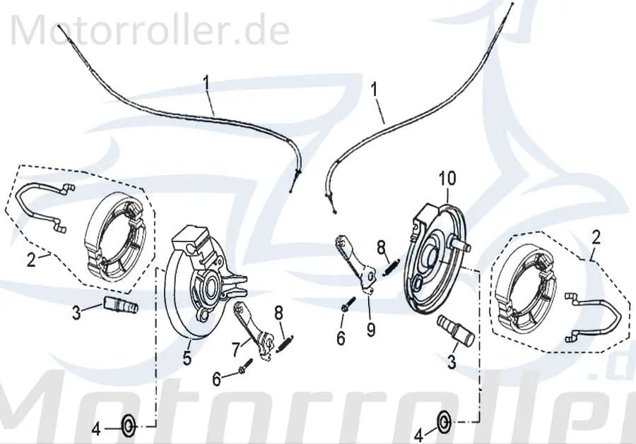 Günstig Bremsarm vorne links 45410-131-000 K45410-131-000