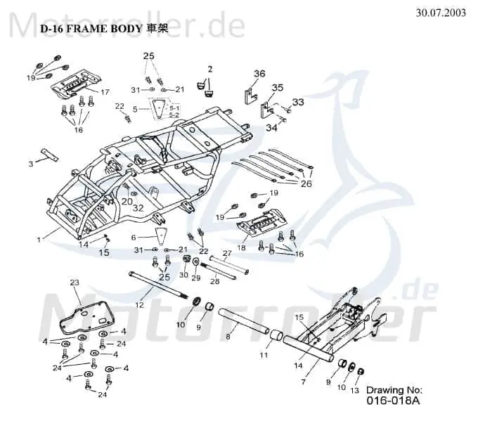 Motor-Halterung links 50355-158-002 K50355-158-002 Jetzt Bestellen