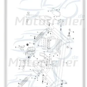 Bestpreis Bundschraube M6x16mm Tongjian Maschinenschraube 250ccm 4Takt Flanschschraube Flansch-Schraube Maschinen-Schraube Bund-Schraube Buggy