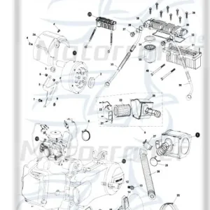 Direktkauf Bundschraube M8x75mm Tongjian Buggy 150 150ccm 4Takt Maschinenschraube Flanschschraube Flansch-Schraube Maschinen-Schraube Ersatzteil