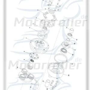Wochenendangebot Bundschraube M8x21mm Tongjian Maschinenschraube 150ccm 4Takt Flanschschraube Flansch-Schraube Maschinen-Schraube Bund-Schraube Buggy