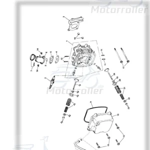 Zylinderkopf Tongjian Strassenbuggy 150 M150-100-1320 Eppella ECM TBM Twister Hammerhead Wangye Kasea Buggy Original Ersatzteil Neuheit