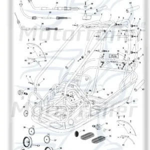 Bundschraube M6x14mm Tongjian Maschinenschraube 250ccm 4Takt Flanschschraube Flansch-Schraube Maschinen-Schraube Bund-Schraube Buggy Preiswert