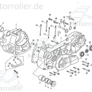 Bundschraube M6x125mm Tongjian Maschinenschraube 250ccm 4Takt Flanschschraube Flansch-Schraube Maschinen-Schraube Bund-Schraube Buggy Echt