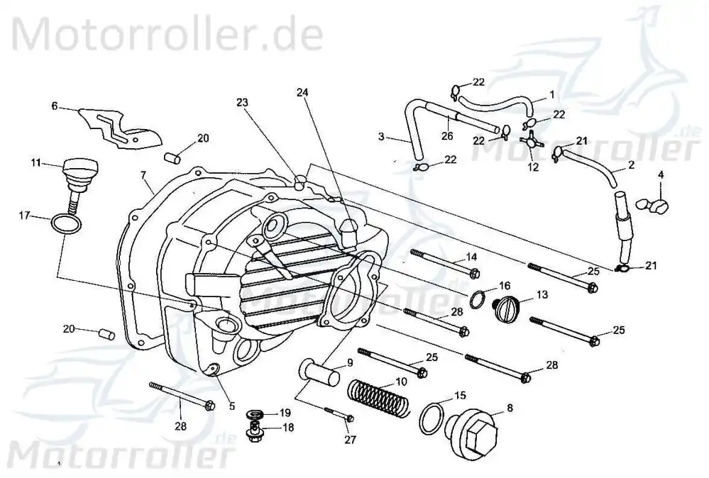Dichtung Ölschlauch Innen 172MM-011002 Sonderangebot