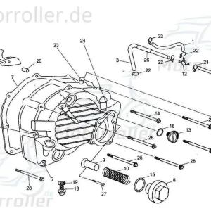 Super-Preis Gummischlauch Verbindung Luftfilterbuchse Buggy 250ccm 4Takt Leitung Gummileitung 250ccm-4Takt Tongjian Strassenbuggy 250 Sport Service