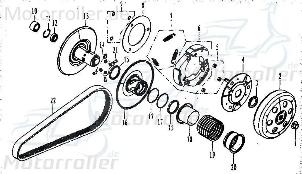 Bundmutter M30x1 Tongjian Sechskantmutter Buggy 250ccm 4Takt Flanschmutter Sechskant-Mutter Flansch-Mutter Maschinenmutter Bund-Mutter Nur Heute