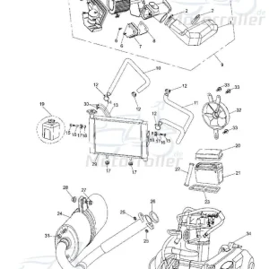 Wasserkühler Tongjian Strassenbuggy 250 Sport 250ccm 4Takt 250ccm-4Takt Straßenbuggy 250 Ersatzteil Service Inspektion Direktimport Neu Im Sortiment