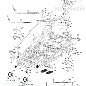 Bundmutter M10x15x10 Tongjian Sechskantmutter 250ccm 4Takt Flanschmutter Sechskant-Mutter Flansch-Mutter Maschinenmutter Bund-Mutter Neue Ware