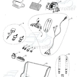 Bestseller Abdeckung Elektrik Buggy Tongjian Abdeckhaube 45ccm 4Takt Kappe Deckel Schutz Verkleidung Platte Cover Blende Schutzhaube 40ccm-4Takt