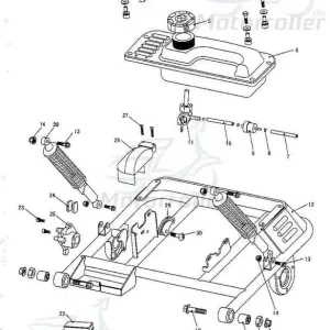 Tongjian Kinderbuggy Bremsklötze Bremsbelag Bremsbeläge hinten 7.020.060 Eppella TBM Kasea Wangye Minibuggy Bremssteine Bremsschuhe Hinterradbremse Beliebt