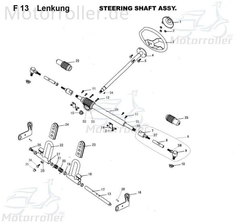Tongjian Spurstange Lenkstange 8.010.135 Sonderangebot