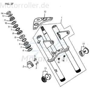 Mega-Angebot Jincheng JC 50 Monkey Repl. Unterlegscheibe 50ccm 4Takt 170010 Distanzhalter U-Scheibe Washer Beilagscheibe Ausgleichsscheibe Scooter