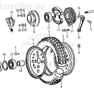 Jincheng JC 50 Monkey Repl. Feder Bremse 50ccm 4Takt 210210 Bremsenfeder Scooter Ersatzteil Service Inpektion Direktimport Solange Der Vorrat Reicht