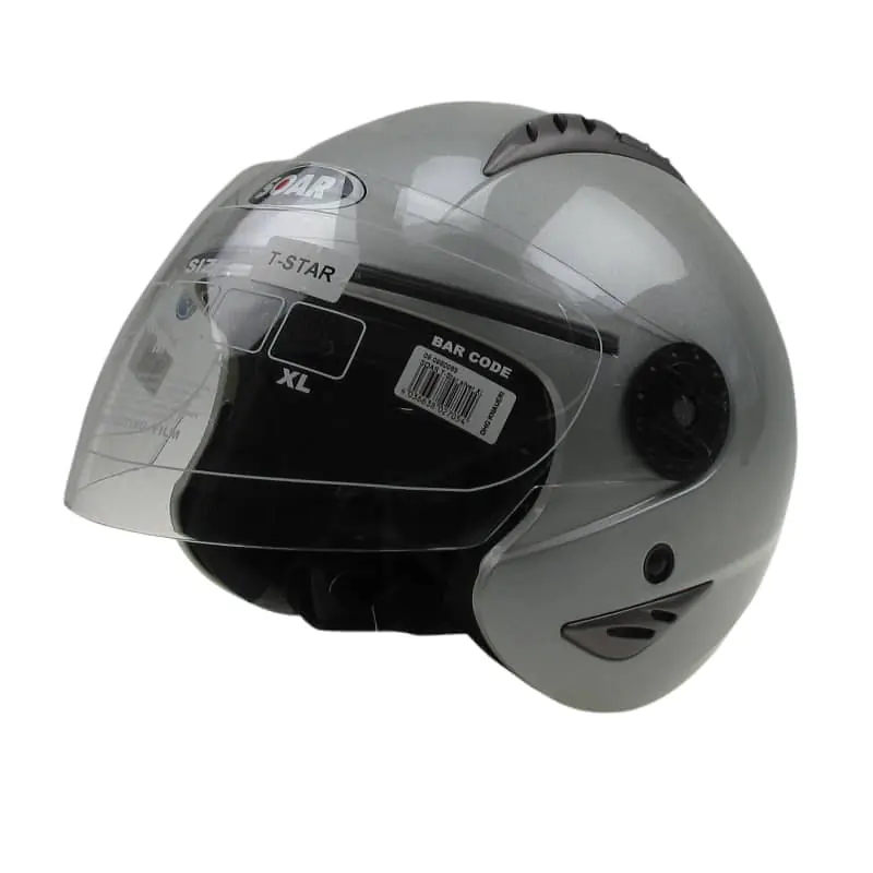 Online Kaufen Helm SOAR T-STAR silver S Motorradhelm 80980082