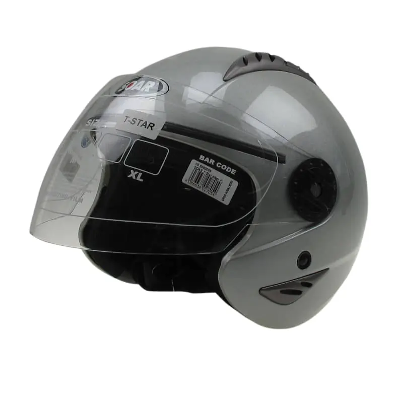 Helm SOAR T-STAR silver M Motorradhelm 80980083 Preisknaller