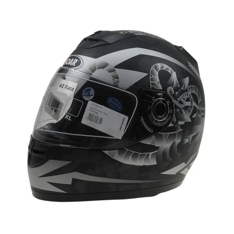 Preis Gesenkt Helm SOAR 4/2 Race Silver Rubber Matt S 83290082