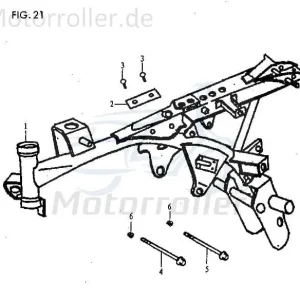 Jincheng JC 50 Monkey Repl. Schraube 50ccm 4Takt 09112-A0300 Bundschraube Maschinenschraube Flanschschraube Flansch-Schraube Scooter Top-Angebot
