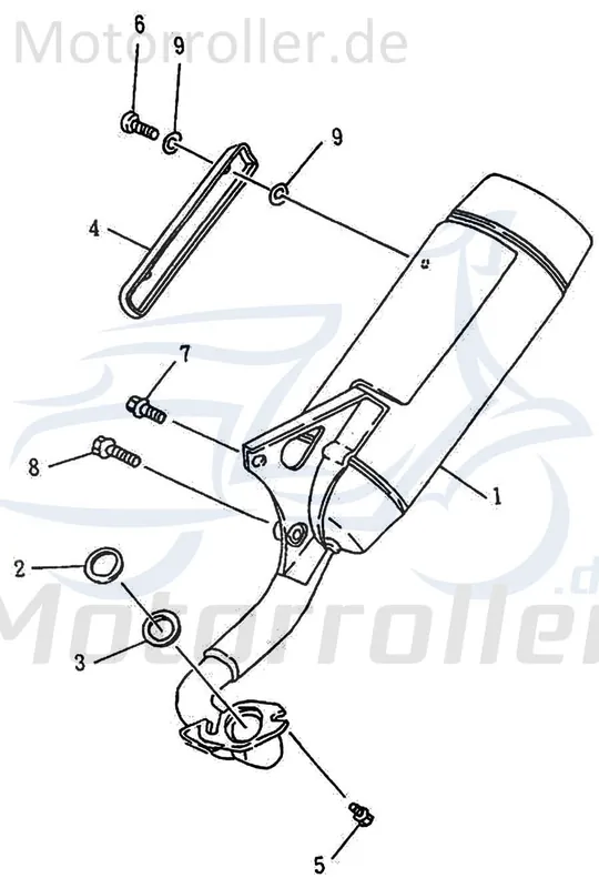 Neuheit Auspuffhalter 72337 für 50ccm 2Takt