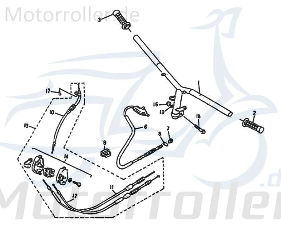 Lenker neu 74702 für Rex 50-Trophy Bestseller
