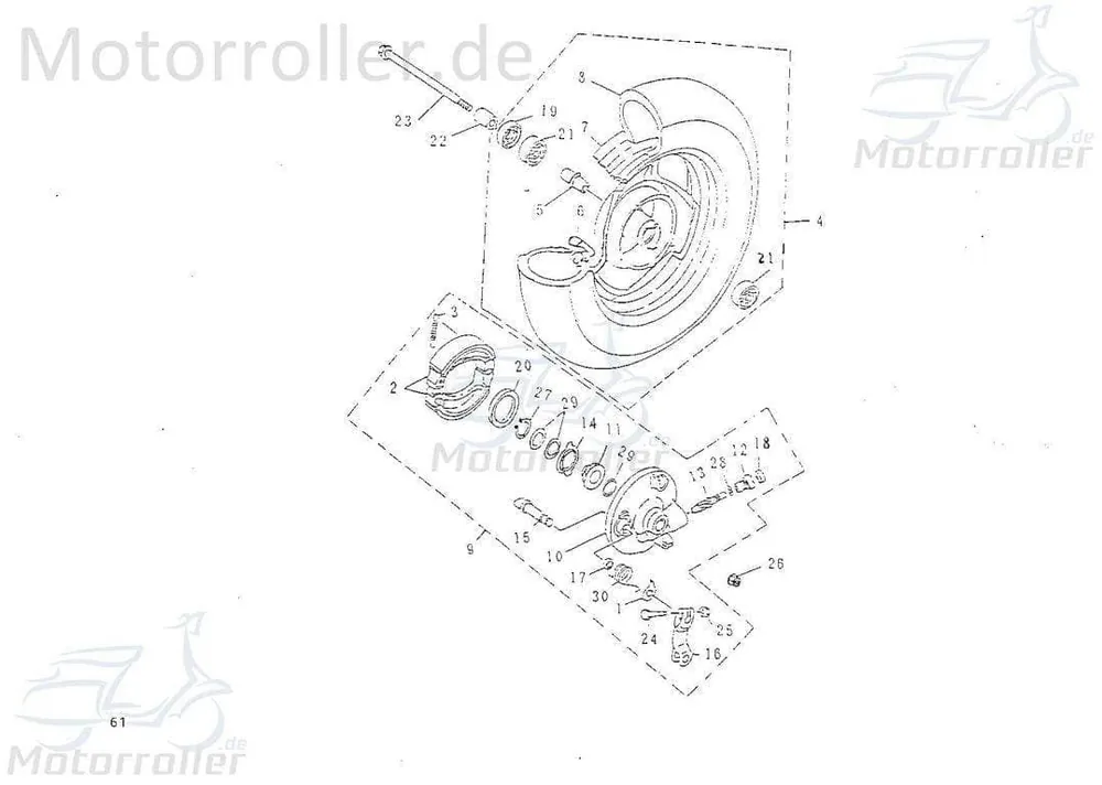 Knallerangebot Bremsverschleißanzeige vorn Vorderrad Trommelbremse 78672