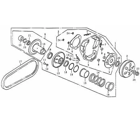 Finale Aktion Bundmutter M12 Rex RS125 Capriolo Street Roller 79105 Sechskantmutter Flanschmutter Sechskant-Mutter Flansch-Mutter Bund-Mutter