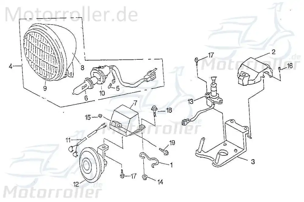 Preisreduziert Scheinwerfergehäuse Rex Chopper 125 Motorrad 125ccm 93251 Scheinwerferverkleidung Ersatzteil Service Inpektion Direktimport