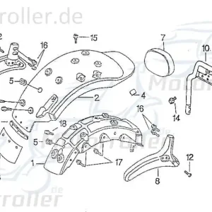 Versand Am Gleichen Tag SMC Chopper 125 Innenspritzschutz Roller 125ccm 4Takt 94510 Scooter Ersatzteil Service Inpektion Direktimport