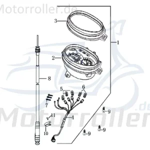 Super-Preis Tachometer Kreidler RMC-E Hiker 125 DD SPORT Speedometer 701282 Geschwindigkeitsmesser Geschwindigkeitsanzeige Tachoeinheit Original